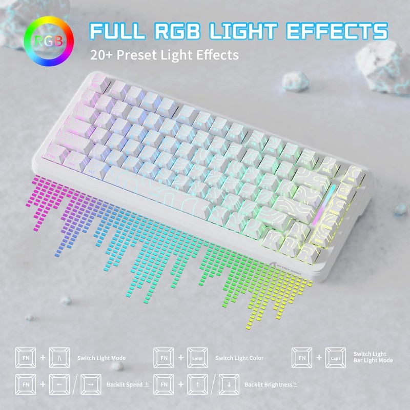 ATTACK SHARK X82 PRO HE Wireless Rapid Trigger RGB Mechanical