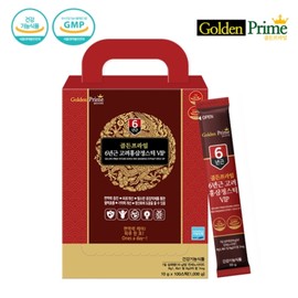 Golden Prime 6-year-old Korean Red Ginseng Extract Stick VIP 10g x 100 packets / 골든프라임 6년근 고려홍삼정스틱 VIP 10g x 100포