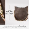 Vegan Leather Crossbody Fashion Shoulder Bag with Adjustable Strap