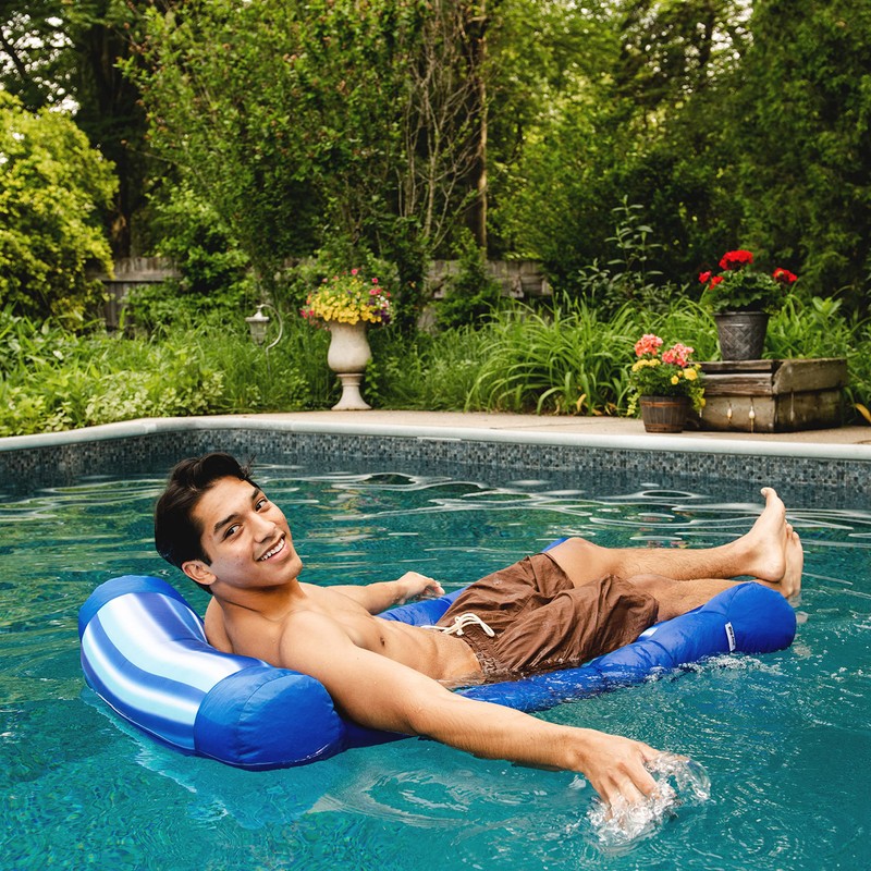 Big Joe Kona Hammock No Inflation Needed Pool Lounger with