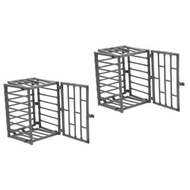 GRIRIW Toy Jail Pcs Beast Fence Model Miniature Cage DIY Cage Miniature Ornament Toys for Rabbits Playpen DIY Mini Cage Animal Ornaments Cages House DIY Tool Props House Cage Toy Plastic Pet Craft