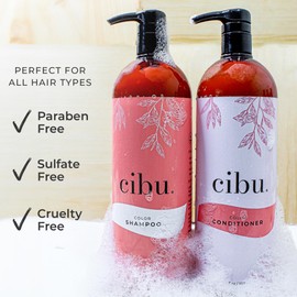 Cibu Color Conditioner For Dry, Color-Treated Hair - Gently Cleanses, Hydrates And Strengthens - Revitalize Hair and Scalp - Refreshing Scent 1 Liter