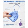 2 Pcs Silicone Shower Steamer Tray, Soap Dish Holder with