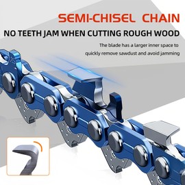 3 Pack 20-Inch Chainsaw Chain 80 Drive Links Fit for Oregon 95TXL/ Husqvarna 450 Rancher, 445, 445E, 450E, 545(MII) (0.325" Pitch, .050" Gauge) – Drop-Forged Teeth with Gloves & Storage Bags