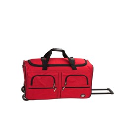 Rockland Rolling Duffel Bag, RED, 36"