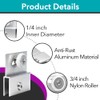 4 Pcs M 6054 Top Bracket Roller Assembly for Frameless