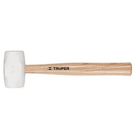 TRUPER MH-8 Rubber Mallets, White Head 8Oz( 227g)