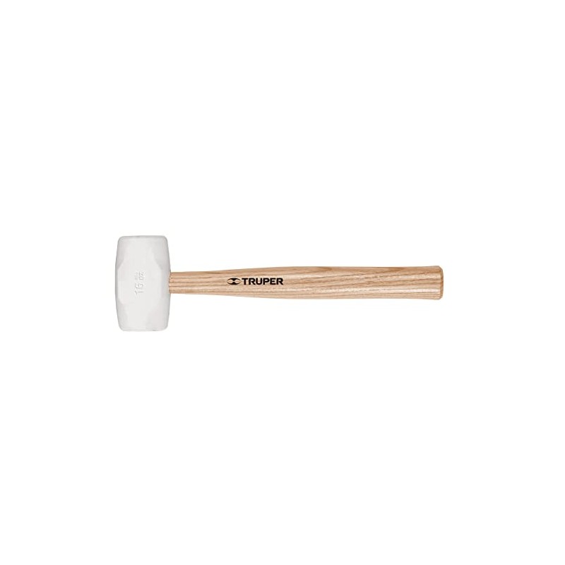 TRUPER MH-8 Rubber Mallets, White Head 8Oz( 227g)