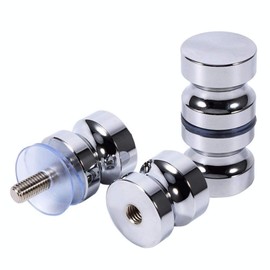 ZKSM 2 Set Shower Screen Handle Bathroom Door Handle Knob with Solid Stainless Steel for Replacement Groove Glass Door(Install Screw 7.8x30mm)