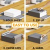 SpaceAid 3 Pack Bed Sheet Organizers and Storage, Foldable Sheet