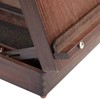 KINGART 702 Adjustable Wood Table Sketchbox Easel, Premium Beechwood Espresso