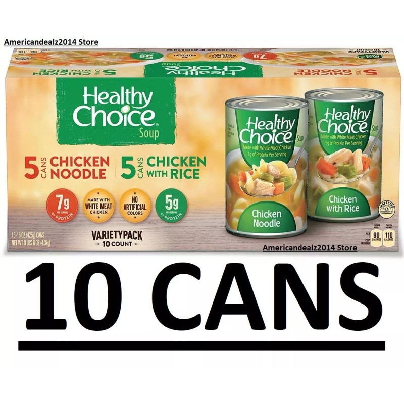 Healthy Choice Soup Variety Pack (15 oz., 10 Cans.)