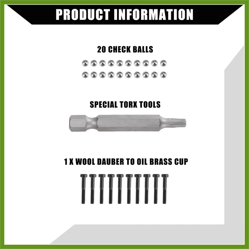 HOPESPANNER 7.3L Injector Rebuild Kit with Vice Clamp, Special Tools,