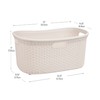 Mind Reader Basket Collection, Laundry Basket, 40 Liter (10kg/22lbs) Capacity,