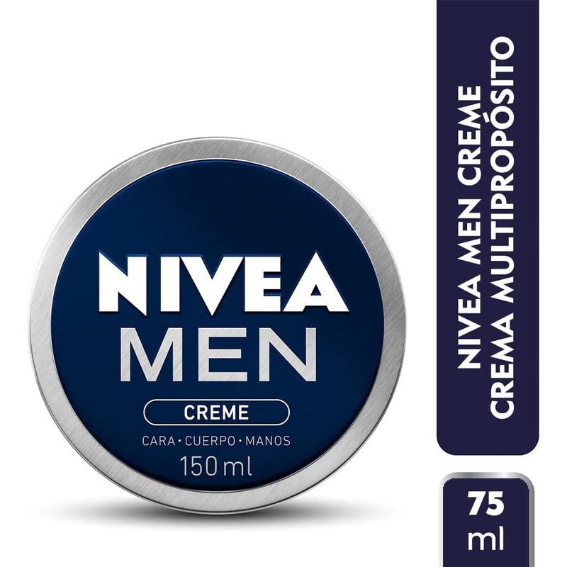 NIVEA MEN Creme (150ml), crema humectante multipropósito para el cuerpo,