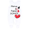 TupTam Unisex Baby Romper with Print (German Text), Set of