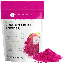 Polvo Fruta Dragón Hornear Beber Onzas Kate Naturals Vegano Gluten Rosa Pitaya Jarabe Batidos Colorantes Alimentos