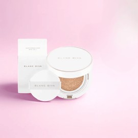 Anjumain Blandiva Gleam Coverage Cushion, White, 1 Set / 블랑디바 글림 커버리지 쿠션, 화이트, 1세트