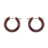 81stgeneration 17.5 cm Coconut Wooden Small Hoop Earrings - Brown