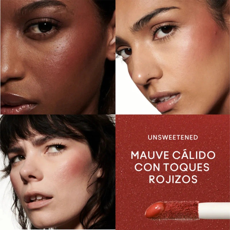 Rubor Líquido MAC Strobe Beam Liquid Blush Unsweetened Luminoso Construible
