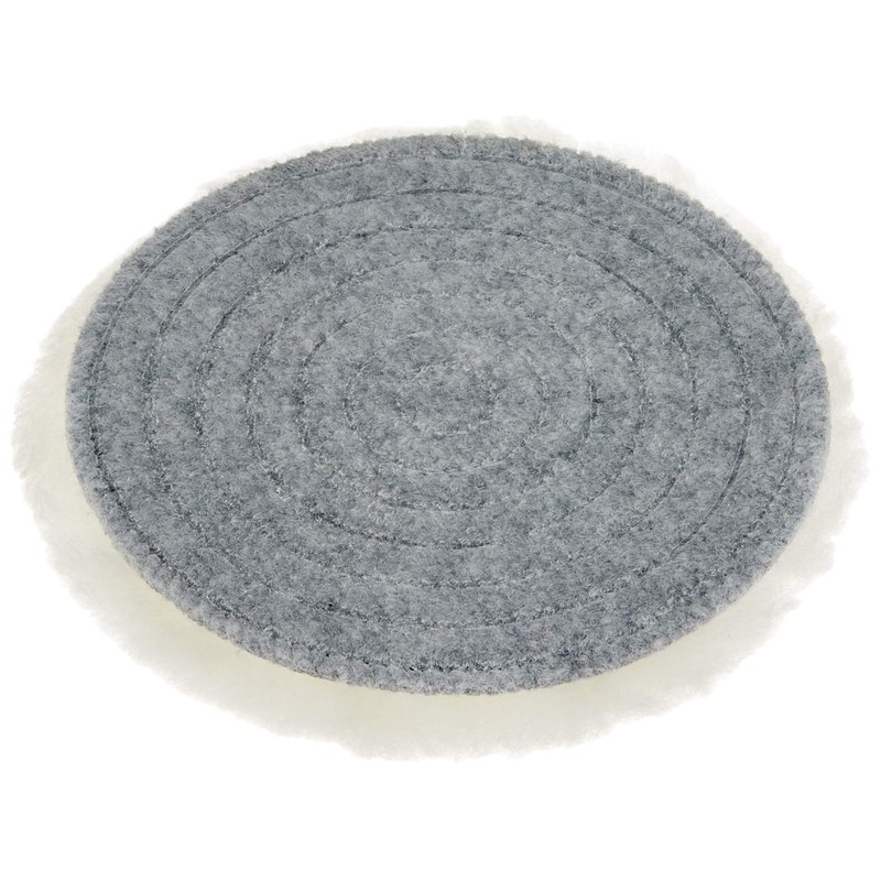 ALCLEAR Premium Lambskin Pad 150 mm, Natural, Grinds and Polishes