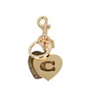 Coach Key Ring 91478-IMKHA COACH Keychain Signature Heart Bag Charm