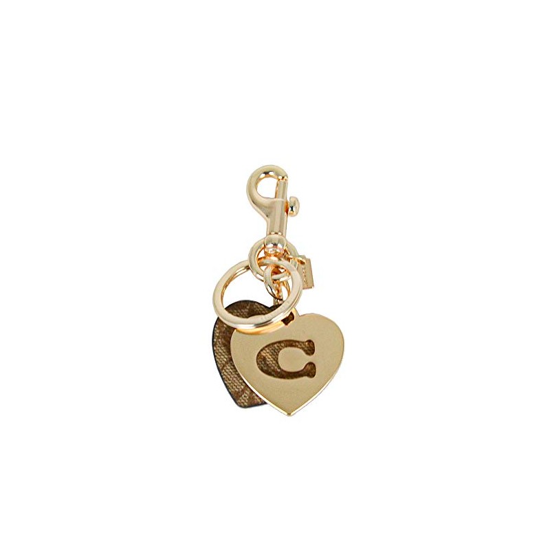 Coach Key Ring 91478-IMKHA COACH Keychain Signature Heart Bag Charm