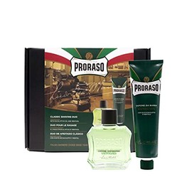 Proraso Classic Shaving Kit for Men, Gift Box with Shaving Cream & After Shave Lotion in Original Refresh Formula for All Skin Types