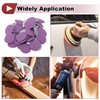 HEROFFIX 50 Pcs Car Wood Sanding Discs Smoothing Hook &