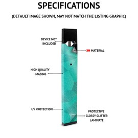 MightySkins Glossy Glitter Skin for Jabra Elite 75t - VSCO Girl | Protective, Durable High-Gloss Glitter Finish | Easy to Apply, Remove, and Change Styles | Made in The USA