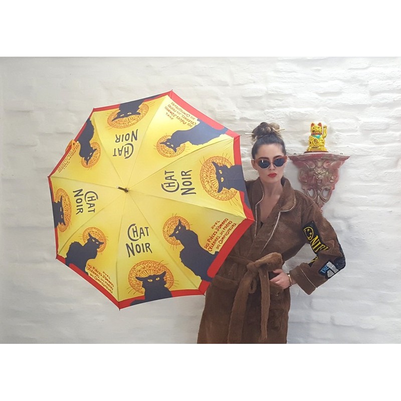 VON LILIENFELD® Folding Pocket Umbrella Automatic Telescopic Motif Women CatChat