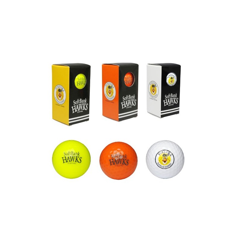 LEZAX SBBA-3711 Softbank Hawks Golf Balls 2 Pieces, 6 Pack