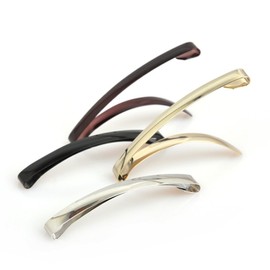 Goody Classic Metal Domed Barrettes, 4Pcs