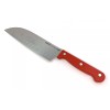 GINSU Kiso 7" Santoku Knife Red Dishwasher Safe Stainless Steel