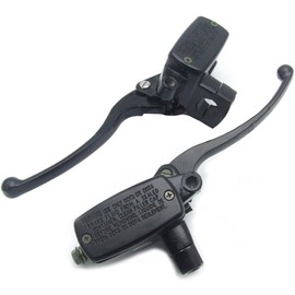 SEMOLTO Universal Motorcycle Black 1" 25mm Handlebar Hydraulic Brake & Clutch Master Cylinder Lever Left & Right Set -1 Pair
