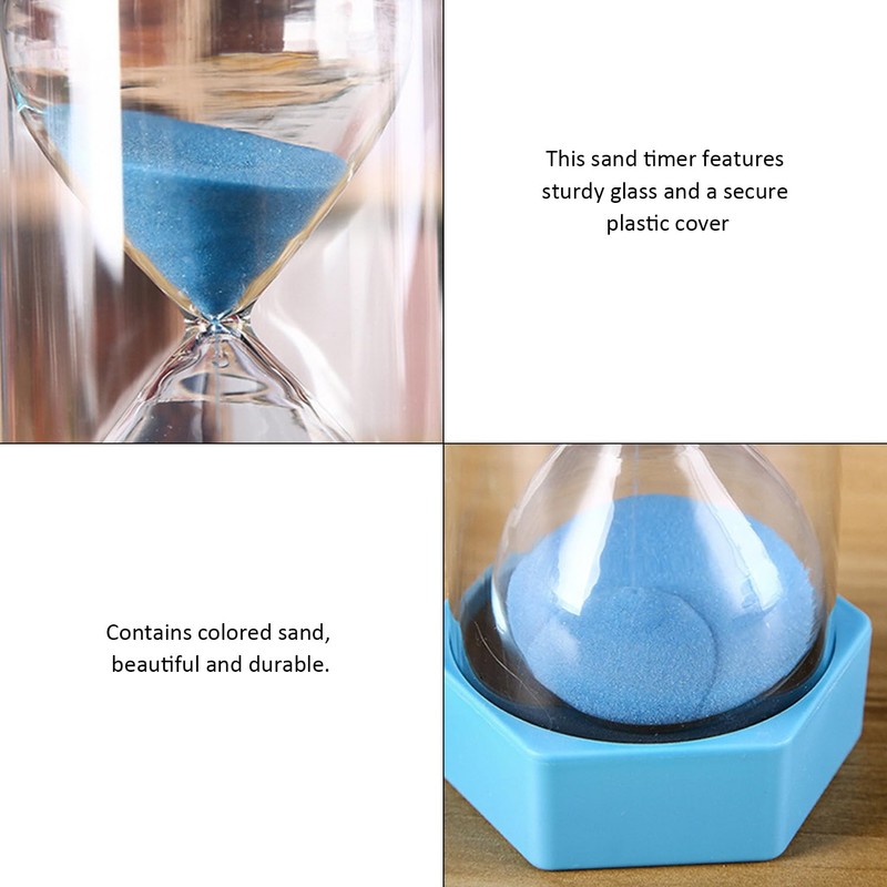 2 Piece Sand Timer, 5 Minute Orange Sand Timer, 10