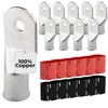 SELTERM 10pcs - 4/0 Awg (XL) 5/16" Stud Battery Lugs