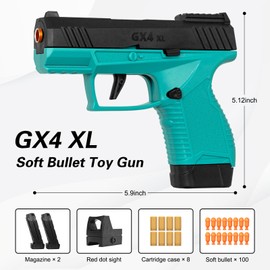 Soft Bullet Toys Gun for Boys, Empty Shell Ejecting Toy Gun, Toy Foam Blaster with Scope, Toy Pistol for Kids Boys Girls Age 8+ (Green)