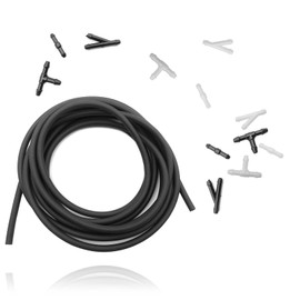 Windshield Washer Hose Kit, Washer Fluid Hose 4Meter with 12Pcs Hose Connectors, Car Windshield Washer Hose Repair Accessories, Suitable for Most Windshield Washer Nozzle Installation