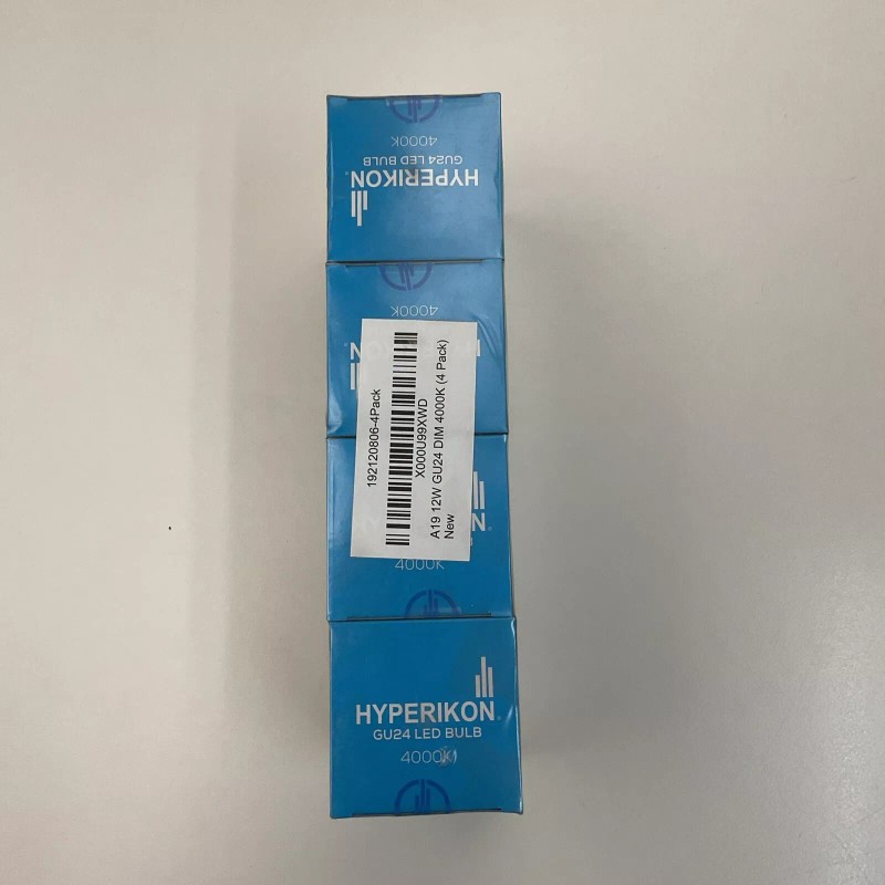 Hyperikon Dimmable LED Light Bulbs A19 12W 4000K GU24 -