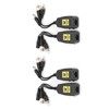 2Pair 3 In-1 PowerVideoAudio Balun Connector Transmitter 8MP CVi AHd