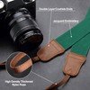 Padwa Lifestyle Green Camera Strap - Double Layer Crazy Horse