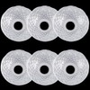 GORGECRAFT 6Pcs Faceted Chandelier Bobeches Candle Holder Bobeche 4 Side