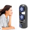 Desktop Tower Fan Profesional Efficient Stepless Speed Adjustable Dual Turbine