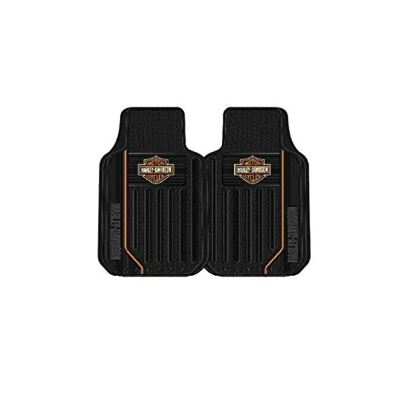 PLASTICOLOR Harley Elite Series B&S Orange Floor Mats