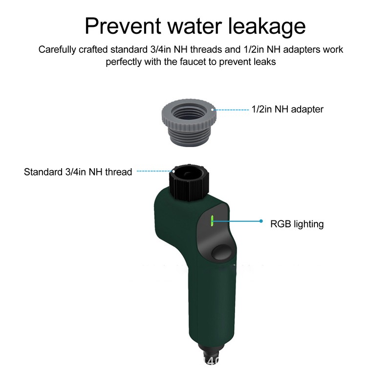 Watering Irrigation Timer with 3/4in NH Thread LED Indicator Rain