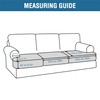 H.VERSAILTEX Stretch 3 Piece T Cushion Sofa Slipcovers Individually Sofa