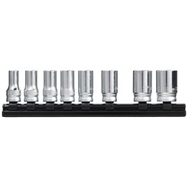 Yamashita Industrial Laboratory, Koken 0.37 inch (9.5 mm) Insert, Z-EAL Semi Deep Socket Rail Set, 8-piece Set, RS3300XZ8