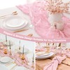 6 Pieces 10FT Cheesecloth Table Runner Boho Gauze Fabric Table