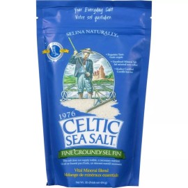 Celtic Sea Salt Fine Ground 1Lb 16OZ Resealable Bag